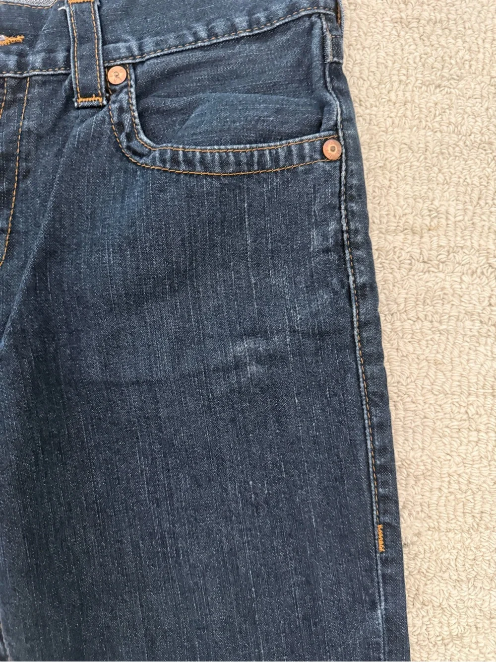 True Religion Mens Straight Dark Wash Jeans